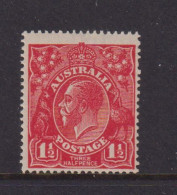 AUSTRALIA - 1924 George V 11/2d  Watermark Crown Over A  Hinged Mint - Nuovi