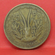 25 Francs 1956 - TB - Pièce De Monnaie Afrique Occidentale Française - Article N°6105 - Afrique Occidentale Française