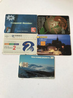 5 Different Phonecards - Sammlungen