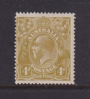 AUSTRALIA - 1924 George V 4d  Watermark Crown Over A  Hinged Mint - Ungebraucht