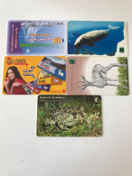 5 Different Phonecards - Sammlungen