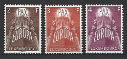 Timbre 1957  Europa Luxemborg  En Neuf * N 531/533 - 1957