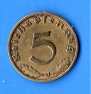 ALLEMAGNE . DEUTSCHES REICH . 5 REICHSPFENNIG . 1938 - Réf. N°251B - - 5 Reichspfennig