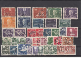 Sweden - Lot 1920-1930s Used - Collections