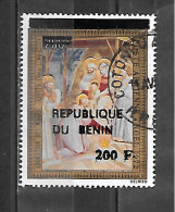 TIMBRE OBLITERE DU DAHOMEY SURCHARGE BENIN  EN  1994 N° MICHEL 614 - Bénin – Dahomey (1960-...)