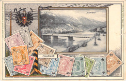 Innsbruck Innbrücke Briefmarkenkarte - Innsbruck