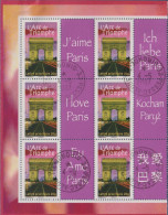 L'Arc De Triomphe "J'aime" Paris 2007 Oblitéré 6 Timbres 3599A Avec 6 Vignettes Différentes 4.5.2007 - Gebruikt