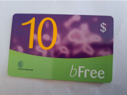 BARBADOS   $10 - B FREE  Prepaid Fine Used Card  ** 14292 ** - Barbades