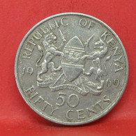 50 Cents 1969 - TTB - Pièce De Monnaie Kenya - Article N°6169 - Kenya