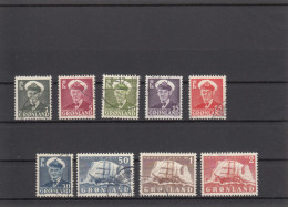 Greenland 1950 - Michel 28-36 Used - Gebruikt