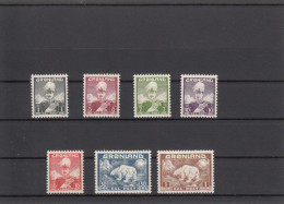 Greenland 1938  - Michel 1-7 MNH ** - Neufs