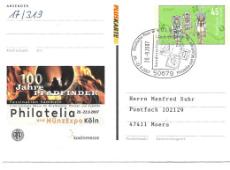 0445g: Deutschland, Privatganzsache 2007 Nach Moers Gelaufen (Pfadfinder, Europa Cept Motiv) - Postales Privados - Usados