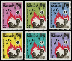 RWANDA 1966 - 6v  - MNH - Fight Against Nuclear Weapons - Atomic Bomb - Nuclear Energy Atoms Bomba Atómica Atom Bombe - Atoom