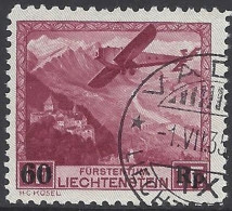 Liechtenstein 1935: Erstflug Vaduz-Altenrhein-Innsbruck Zu F16 Mi 148 Yv PA14 Mit O VADUZ 1.VII.35 (Zu CHF 70.00) - Posta Aerea