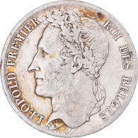 Monnaie, Belgique, Leopold I, 5 Francs, 1835, Bruxelles, Tranche B, TB+, Argent - 5 Francs