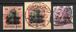 Col33 Pologne Polska Occupation Allemande 1915  N° 14 à 16 Oblitéré  Cote : 10,00€ - Ocupaciones