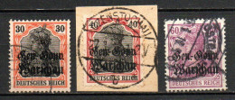 Col33 Pologne Polska Occupation Allemande 1915  N° 14 à 16 Oblitéré  Cote : 10,00€ - Bezetting
