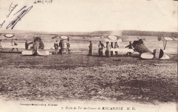 Biscarosse * école De Tir De Chasse De La Commune * Aviation Avions Monoplan * Militaria - Biscarrosse