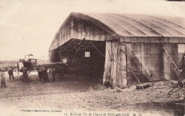 Biscarosse * école De Tir De Chasse De La Commune * Aviation Avions Monoplan * Militaria * Hangar Tente - Biscarrosse