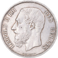 Monnaie, Belgique, Leopold II, 5 Francs, 1870, Bruxelles, TB+, Argent, KM:24 - 5 Frank