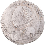 Monnaie, France, Charles IX, Teston Aux 2 C Couronnés, 1562, La Rochelle, TB - 1560-1574 Charles IX