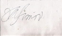3332 Opera Cinema Or Theater / Card With Unidentified Autograph 9,5x5,5cm Circa 1940' - Sänger Und Musiker