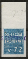 ALGERIE: **, CP N° YT 97a, 1 Pt De Rousseur, ND, B - Colis Postaux