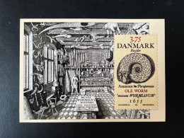 SP POST CARD DANMARK / AMMONIT PARAPUZIOSA OLE WORM 1655 / 1998 / NEUVE - Cartas & Documentos