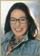 Nana Mouskouri - Chanteuse Grecque - Belle Photo Signée - 90s - Zangers & Muzikanten