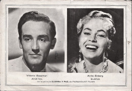 Delcampe - 3335 ARTIST / Film Publicity Sheet Of GUERRA Y PAZ War And Peace 1956 Film Vittorio Gassman & Anita Ekberg - 19x13cm - Affiches