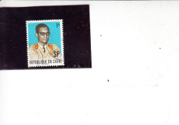 ZAIRE  1972 - Yvert  809° - Serie Corrente - Used Stamps