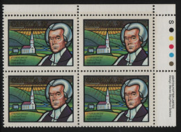 Canada 1988 MNH Sc 1226 37c Charles Inglis UR Plate Block - Plattennummern & Inschriften