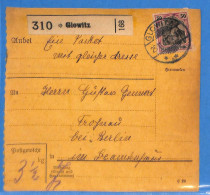 Allemagne Reich 1912 Carte Postale De Glowitz (G21075) - Covers & Documents