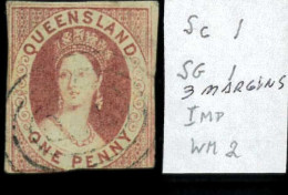 Aa5625b - Australia QUEENSLAND - STAMP - SG # 1 Watermark 2  - USED - Gebruikt