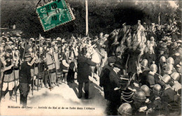 Cluny Fêtes Du Millénaire Arrivée Du Roi Et De Sa Suite Dans L'Abbaye Saône-et-Loire 71250 Cpa Voyagée En 1910 En B.Etat - Cluny