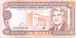 Turkmenistan P-3  10 Manat  1993 UNC - Turkménistan