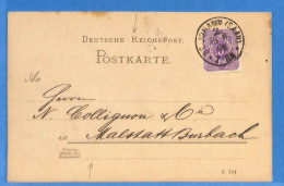 Allemagne Reich 1888 Carte Postale De Sankt Johann (G21090) - Briefe U. Dokumente