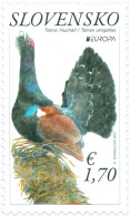 Slovakia 2021 Europa CEPT Rare Fauna Bird Western Capercaillie Stamp Mint - Ungebraucht