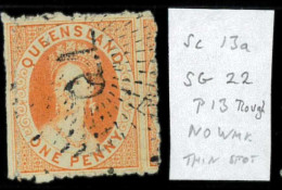 Aa5625e  - Australia QUEENSLAND - STAMP - SG # 22  No Watermark  - USED - Used Stamps
