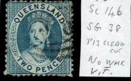 Aa5625f  - Australia QUEENSLAND - STAMP - SG # 38  No Watermark  - USED - Used Stamps