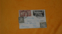 PETITE ENVELOPPE ANCIENNE DE 1934../ CACHET DEPART ? ROUMANIE POUR CAEN + TIMBRES X5 DONT 4 TAXES 1 FRANC X2 ET 20 C X2 - Postmark Collection