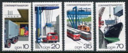 DDR / E. GERMANY 1978 Container Transport MNH / **  Michel 2326-29 - Unused Stamps