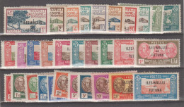 WALLIS ET FUTUNA 1928/9  Lot *MH  Short Set 31 Stamps N°43/65 (missing N°60a )  Réf  T 1020 - Unused Stamps