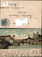 694835 Steyr Steyrdorf Brücke Vorstadt Lamberg Schloss 1900 Gel Vrbitz - Steyr