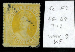 Aa5625k  - Australia QUEENSLAND - STAMP - SG # 49   Watermark 3 - USED - Used Stamps