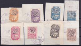 ALBANIA 1915 - ESSAD POST - 8 Stamps With Durazzo Cancels - Albanië