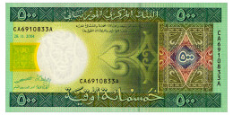 MAURITANIA 500 OUGUIYA 2004 Pick 12a Unc - Mauritania