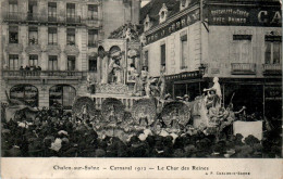 Chalon-sur-Saône Carnaval 1912 Le Char Des Reines Char Tank Cisterna Saône-et-Loire Cpa Ecrite Au Dos En TB.Etat - Chalon Sur Saone