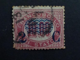 1878 UNIFICATO N° 36 OB   - DUE LIRE S 10 - Dienstzegels