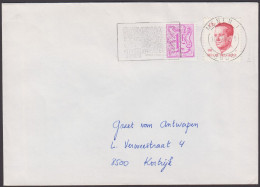 BELGIË/BELGIQUE/BELGIEN - Cover + Y&T 1844 [Lion] & 2202 [Baudouin] + MENEN - 1981-1990 Velghe